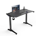 Professional New Arrival LED Design 55 Inches Ergonomic Electric Adjustable Gaming Computer Desk