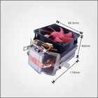 Chinese manufacturer Aluminum and copper heat pipe laptop fan cooler