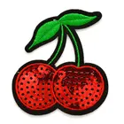 Fashion Customised sequin patches embroidery iron patches for clothing