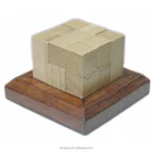 Blocks Tower brain teaser Wooden puzzle game iq pyramid