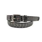 Custom Full Leather Slender Waist Wrap Women Studded Belts