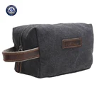 Hot Seller New Fashion Canvas Travel Toiletry Organizer Shaving Dopp Kit Cosmetic Makeup Bag 9 Inch