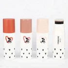 Double-headed blush foundation stick with sponge or brush
