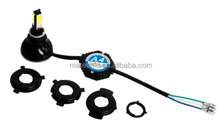 6-36v 4300k 6000k 8000k White 24w 2400lm H6 H4 Motorcycle Led Headlight