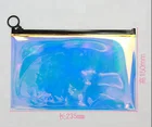 Hot Selling colorful plastic pvc holographic makeup bag pvc iridescent bag
