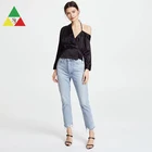 Wholesale best selling new design off shoulder silk shirts for women