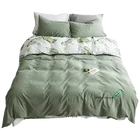Wholesale queen printed bedding set 4 piece bed sheet sets for adult