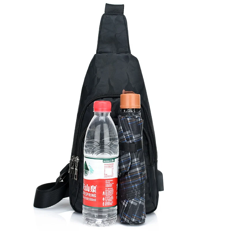 Anti Theft Backpack Men USB Rechargeable Polyester Chest Bag Casual Boy Single Shoulder Teenager Bags Sac A Dos Homme BP0207 (7)