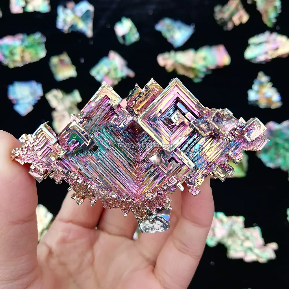wholesale natural fancy bismuth crystal mineral ore crystals for
