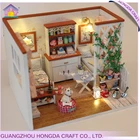 Furniture Educational 2019 New Arrival With Light And Furniture Princess Dollhouse Educational Diy Craft Kit