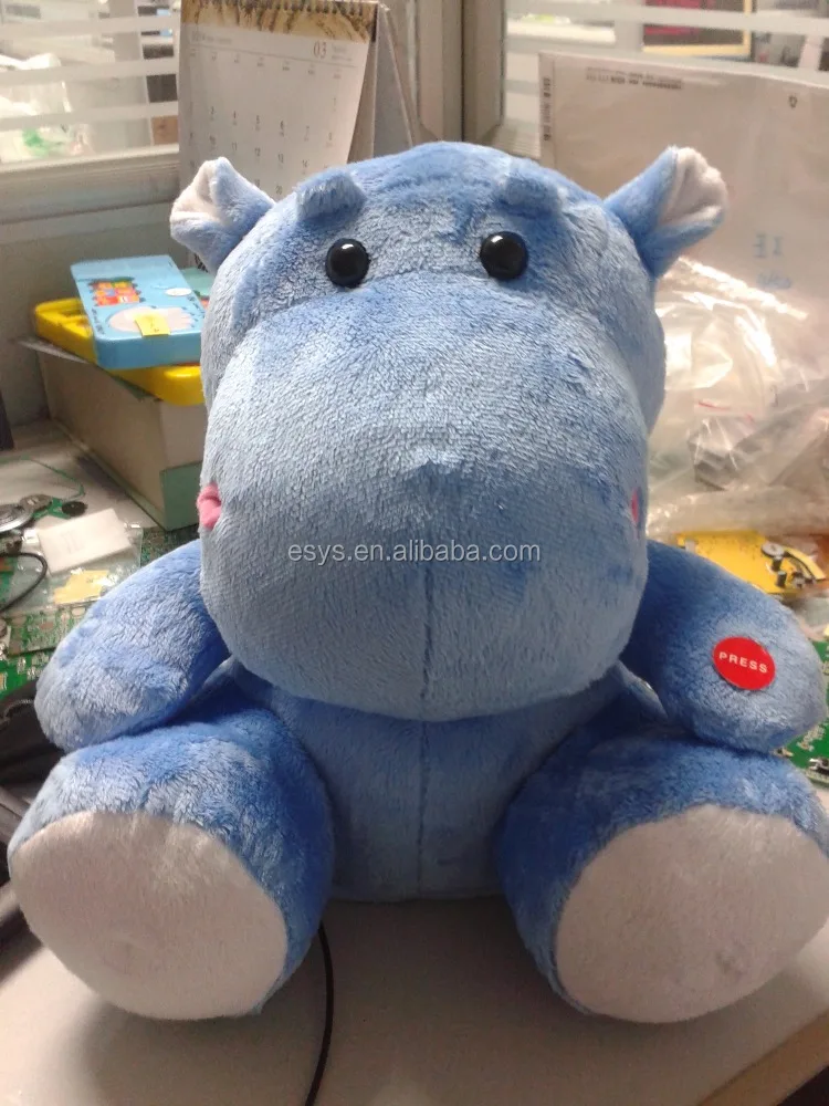 gleamy hippo musical plush toys baby educational stuffed & plush