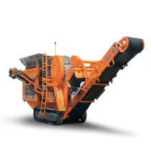 Electronic Homemade Rock Tracked Mobile Cone Crusher