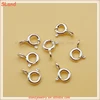 Wholesale DIY silver Findings Mini 925 sterling silver spring ring clasp Lobster Clasp for Chain Necklace jewelry making