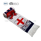 2018 football world cup acrylic material england knitted fan scarf