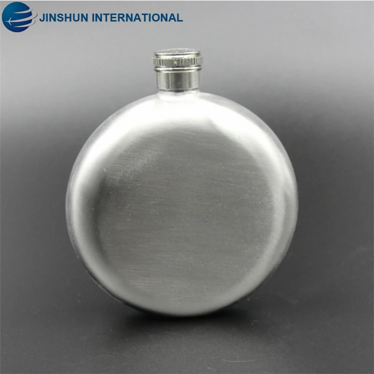 oz custom 304 stainless steel round hip flask for whiskey/flagon
