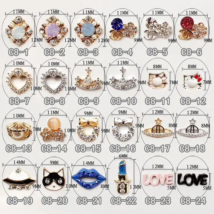 China yiwu amazing 3d metal nail decals