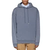 100% Cotton No Pockets Faded Blue Washed Hoodie