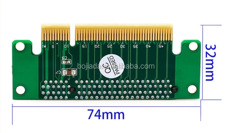 right-angle pci-e express 8x riser card 90 degree adapter card