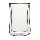 Heat insulation transparent glass clear double layer coffee glass cup