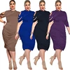 2019 Wholesale New Design High Quality Maxi 4xl 5xl 6xl 7xl Lady Evening Women Summer Clothing Plus Size Dress Skirt