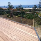 Balcony U channel aluminium profile for glass railing