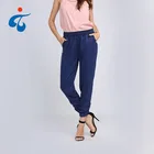 Trendy spring full length cheap cotton casual ladies latest design pants