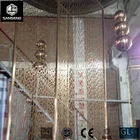 Stainless steel hotel lobby wall decoration
