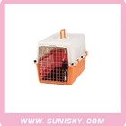 Luxury portable pet carrier/ plastic dog cage