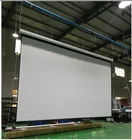400 inch matte white tubular motor projector screen motorized