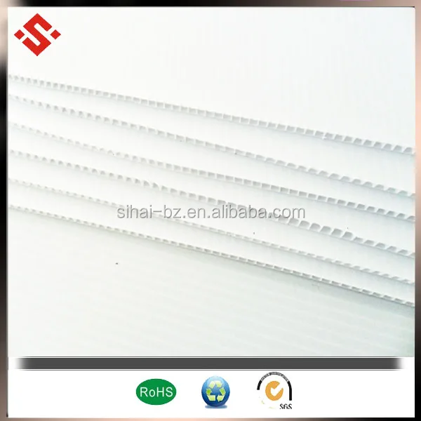 white pp corrugated sheet
