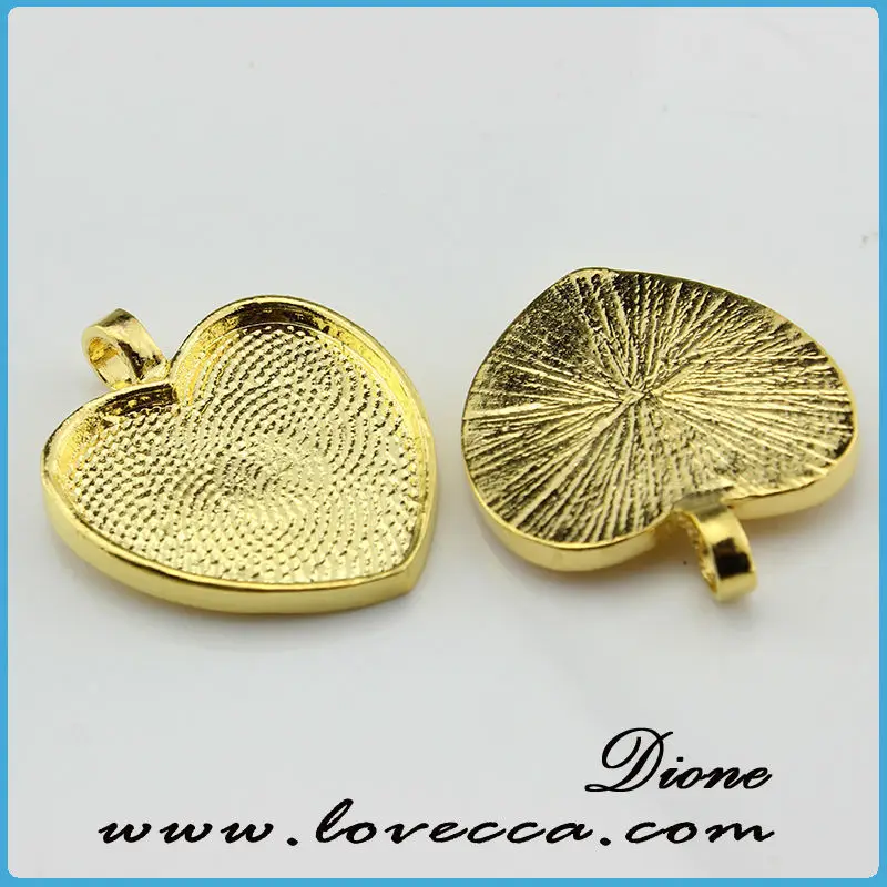 Metal Charms Cameo Setting ,Antique style metal setting,Cameo Setting Charm Pendant