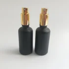 50ml black glass bottle, dropper glass bottle and perfume spray glass bottle