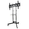 4 Wheel Moveable Wall Height Adjustable TV Wall Mounts T Stand for 37"-63" VESA 500*800mm