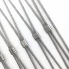 1.5mm 2.0mm 4.0mm black oxidation stainless steel wire rope mesh zoo mesh