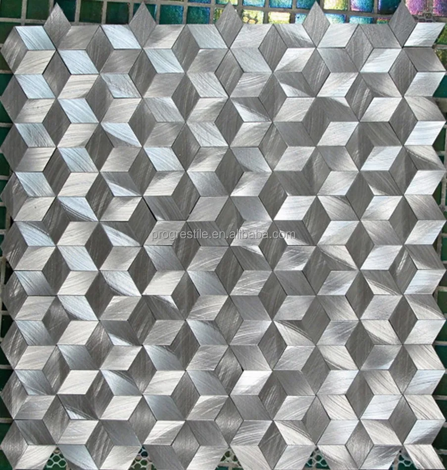 2015 new modern house design 3d diamond aluminum metal mosaic,wall 2015 new modern house design 3d diamond aluminum metal mosaic,wall