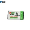 Rechargeable lithium battery 9v 600mah for Annunciation Alarm