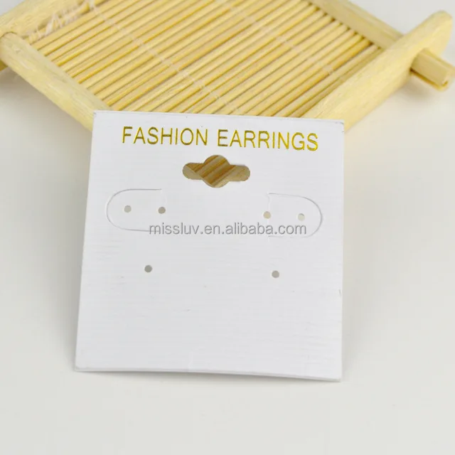 kraft paper earring card fashion jewelry tags cards wholesale