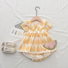 2019 New Design Cute Romper Short Sleeves Baby Girl Summer Baby Dress