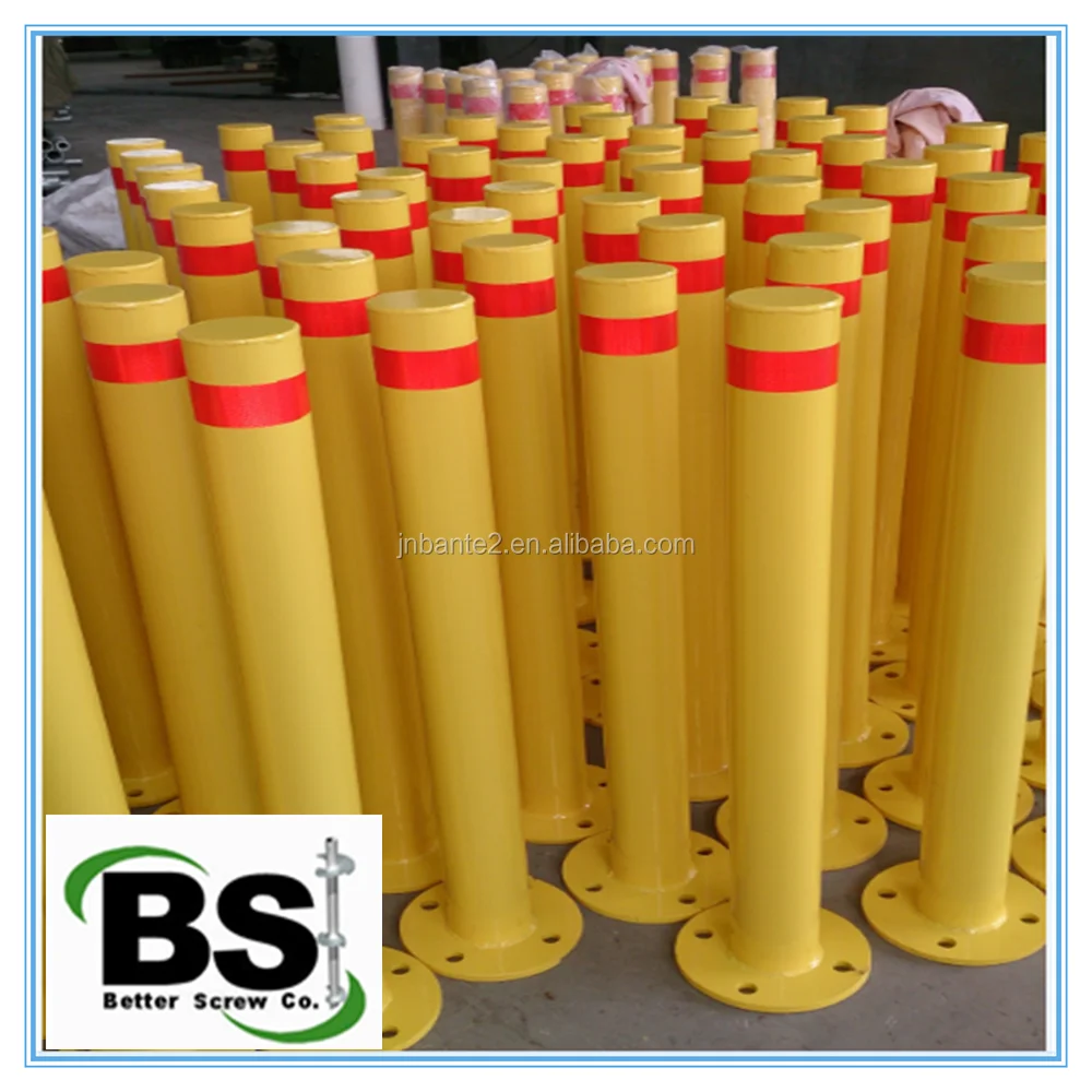 Steel Safety Bollards Steel Pipe Barrier With Top Cutting Buy