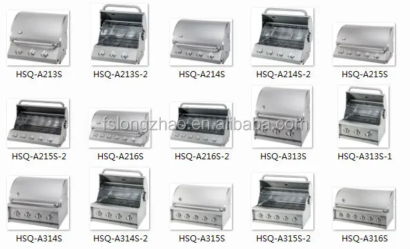 HSQ-A315S environment friendly smokeless stainless steel gas barbecue grill