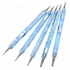 2 Way Double Ended Blue Handle Nail Art Dotting Pen Tool Set High Quality Nail Dotting Pen With Beautiful Design