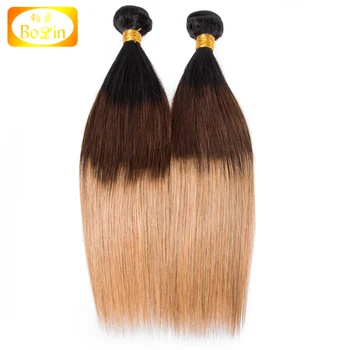 Qingdao Bolinhair Hot Sale 8a Grade Ombre Hair Weaves 1b 4 27