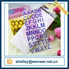 Eco-friendly Letter Rhinestone Stickers/ Crystal Sticker 3mm Stone Dark Blue Color