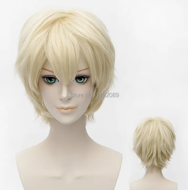 short blonde anime wig