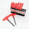 Plastic T- handle 10 pcs alloy steel hex tool key wrench set