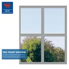 Fire prevention fireproofing galvanize steel windows fire-rated fixed window(FW-JY-001)