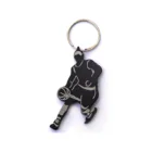 Custom high quality aluminum basketball bottle opener metal keychain