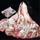 Made In China Factory Price Custom Digital Printed Ladies Silk Chiffon Scarf