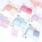Wholesale Custom logo Creative Watercolor Gradient Japanese Kawaii Mini Paper Memo Sticky Note Pad