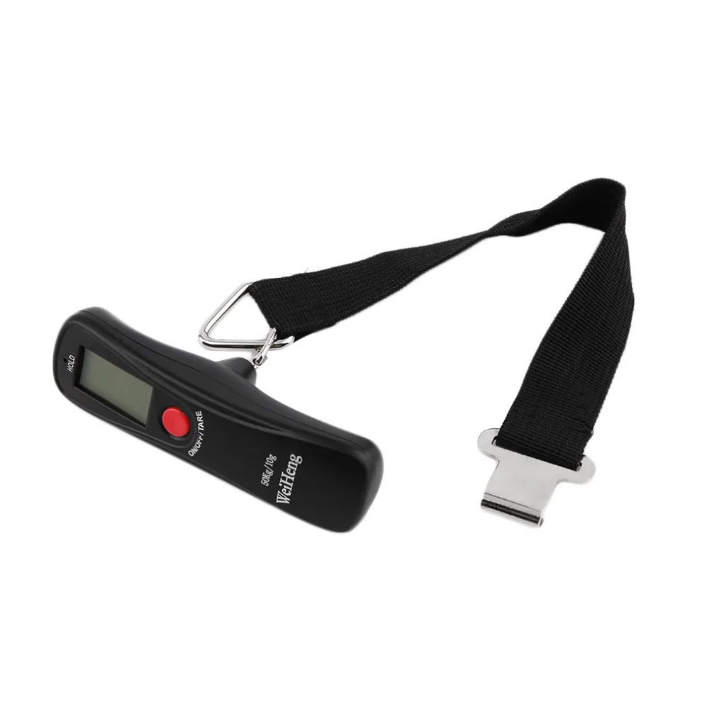 Mini Portable 50kg to 10g LCD Digital Hanging Scales Electronic Luggage Weight Balance Weighing Scale with Stripe new arrival